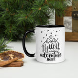Adventure Awaits Mug, Hiking Mug, Backpacking Mug, Mountains, Camping, Wanderlust, Adventure Coffee Cup, Adventure Coffee Mug, Outdoor Mug