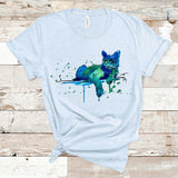 Watercolor Cat Shirt, Abstract Cat Shirt, Cat Lover Shirt, Painted Cat Tshirt, Cat Shirt Gift, Cat Lover Gift, Gift for Her, Unisex Cat Tee