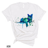 Watercolor Cat Shirt, Abstract Cat Shirt, Cat Lover Shirt, Painted Cat Tshirt, Cat Shirt Gift, Cat Lover Gift, Gift for Her, Unisex Cat Tee