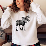 Moose Sweatshirt, Moose Lover gift, Wildlife Tshirt Nature, Hunting Camping shirt, Moose with Mountains, Shirts for Husband, Gift for Her