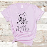 Yorkie Mom Shirt, Dog mom tshirt, Fur Mom shirt, Gift for dog mom, Gift Her, Gift for Mom, Fur Baby, Yorkie Lover, Dog Lover, Yorkie