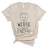 Westie Mom Shirt, Westie Gift, Fur Mom Shirt, West Highland White Terrier Shirt, Fur Mama Tee, Gift for Her, Westie Lover, Mother's Day Gift