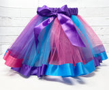 Tutu in Purple Blue and Pink, Girls Birthday Tutu, Dance tutu, Girl’s Birthday Party outifit , Princess Tutu, Dress Up tutu, Gift for Girl