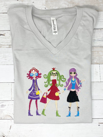 Fashion Girls Embroidered Shirt, girls Shopping Shirt, Ladies Shopping Shirt, Fancy embroidered girls