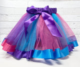 Tutu in Purple Blue and Pink, Girls Birthday Tutu, Dance tutu, Girl’s Birthday Party outifit , Princess Tutu, Dress Up tutu, Gift for Girl