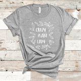 Crazy Plant Lady Short-Sleeve Unisex T-Shirt, Plant Lover Shirt, Plant Mom Shirt, Gardening Shirt, Green Thumb Shirt, Gift for Mom
