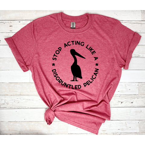 Stop Acting Like A Disgruntled Pelican Shirt, Moira Sayings Shirt, Funny TV Quotes, Rose Family Shirt, David Rose, Alexis Rose, Gift for Her