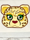 Cheetah Girl Shirt for girls, Cheetah Embroidery Shirt for girl, Embroidery Cat Shirt, Custom shirt girls, customizable