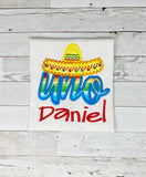 Uno Birthday Shirt, Boys Birthday Shirt, Sombrero Birthday Shirt, Fiesta Birthday Shirt, Embroidery Birthday Shirt, Gift for Boys