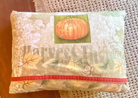 Hand Towel Pillow Cover. Accent pillow case, Fall decorative Pillow Cover, Pumpkin pillow case, Harvest Thyme pillow cover