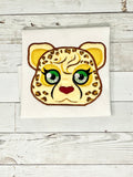 Cheetah Girl Shirt for girls, Cheetah Embroidery Shirt for girl, Embroidery Cat Shirt, Custom shirt girls, customizable