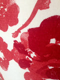 Was *32.00* Red White Pink decorative pillow, insert is included 18x18 inch home decor fabric on both sides