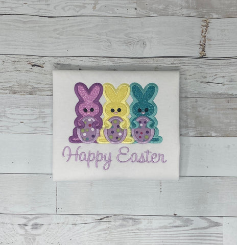 Easter Bunny Shirt, Girls Easter Shirt, Happy Easter Shirt, Girls Easter Shirt , Embroidery Shirt for Girls, Gift for girl