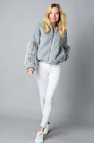 Faux Fur Sherpa Bomber