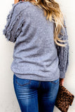 Fringe Sleeve Detail Sweater