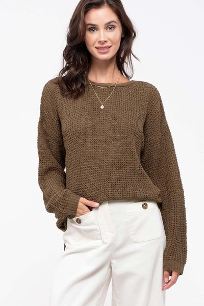 Crisscross Knit Sweater