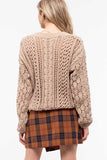 Open Knit Chenille Sweater