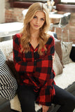 Ruffle Sleeve Button Down Top