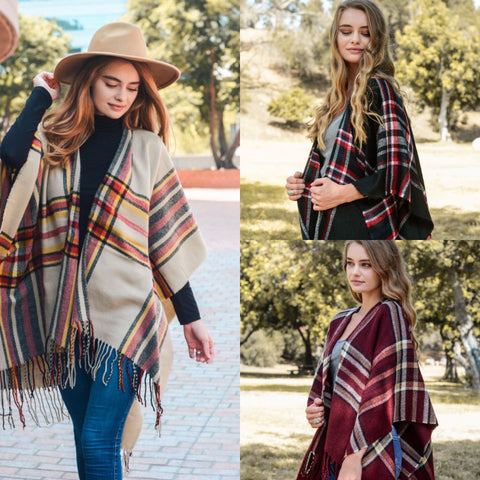 Classic Plaid Ruana