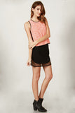 Neon Tweed Tank Top