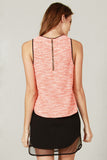 Neon Tweed Tank Top