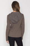 Mock Layered Blazer Hoodie Jacket