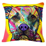 Cartoon Style Colorful Dog Printed Pattern Throw Pillow Home Decor
