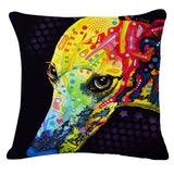 Cartoon Style Colorful Dog Printed Pattern Throw Pillow Home Decor