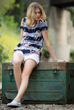 Scattered Floral Striped Top