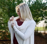 Vanilla Fringe Cape Wrap Cardigan