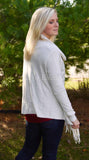 Vanilla Fringe Cape Wrap Cardigan