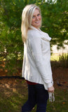 Vanilla Fringe Cape Wrap Cardigan