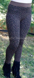Leopard Fitted Fleece Lined Legging